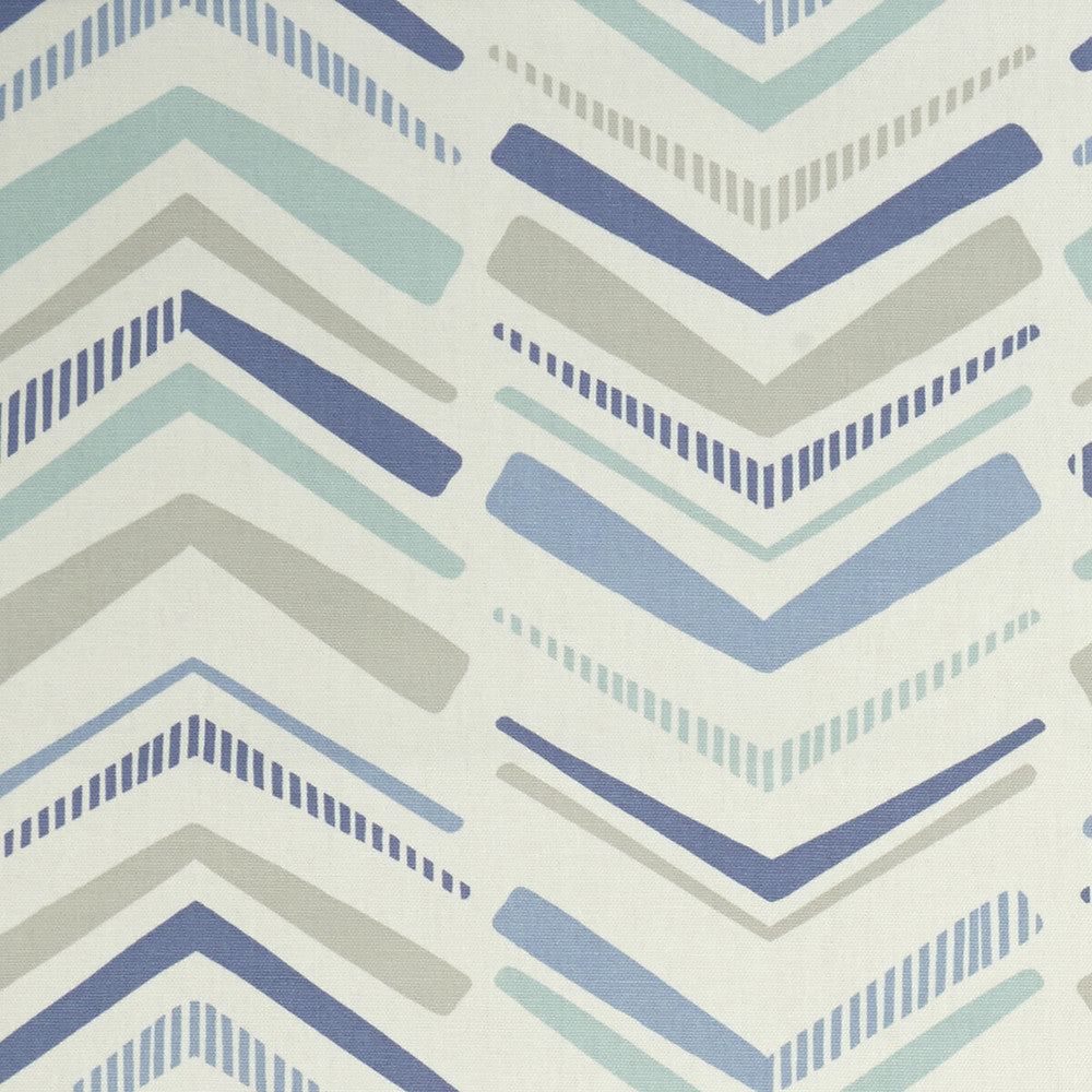 Chevron Denim by Clarke And Clarke Fabric CLARKE & CLARKE GRAPHICA COTTON - 100% Turkey MEDIUM Horizontal: 13.78 and Vertical: 12.6 54 - Fabric Carolina -