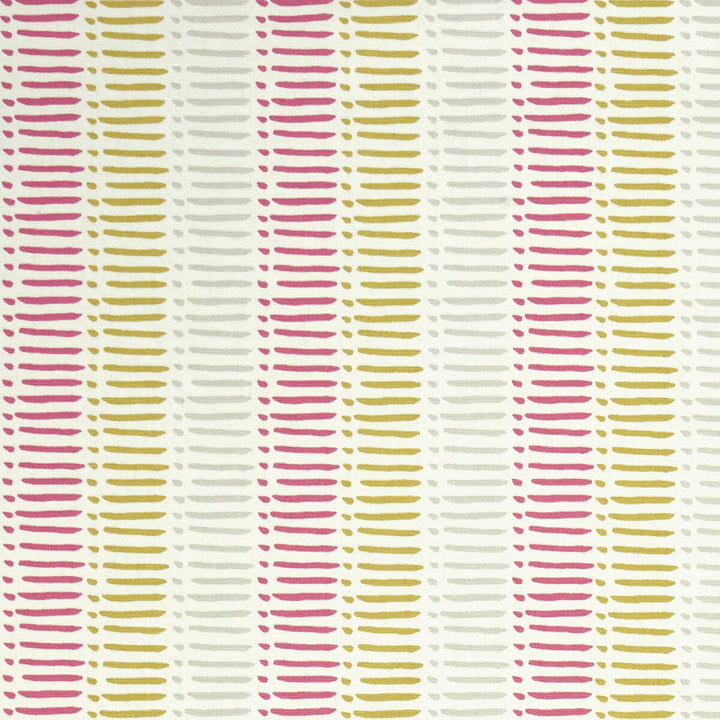 Dash Coral by Clarke And Clarke Fabric CLARKE & CLARKE GRAPHICA COTTON - 100% Turkey MEDIUM Horizontal: 1.77 and Vertical: 4.92 54 - Fabric Carolina -