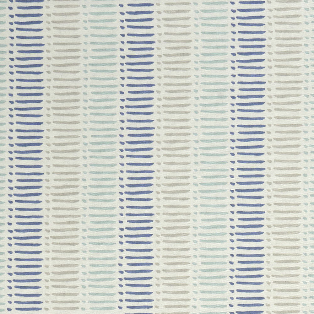 Dash Denim by Clarke And Clarke Fabric CLARKE & CLARKE GRAPHICA COTTON - 100% Turkey MEDIUM Horizontal: 1.77 and Vertical: 4.92 54 - Fabric Carolina -