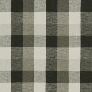 Austin Check Charcoal by Clarke And Clarke Fabric