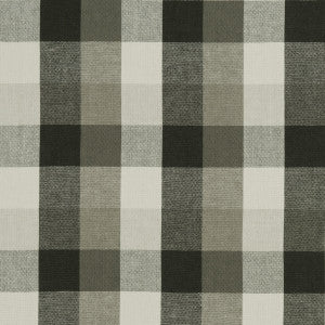 Austin Check Charcoal by Clarke And Clarke Fabric