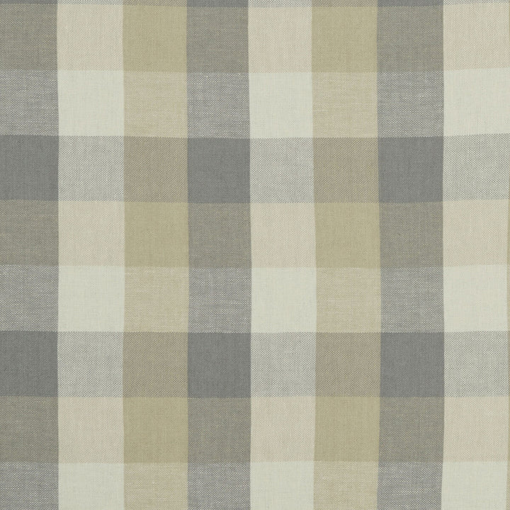 Austin Check Natural by Clarke And Clarke Fabric CLARKE & CLARKE CASTLE GARDEN LINEN - 100% Turkey HEAVY Horizontal: 6.89 and Vertical: 7.68 53 - Fabric Carolina -