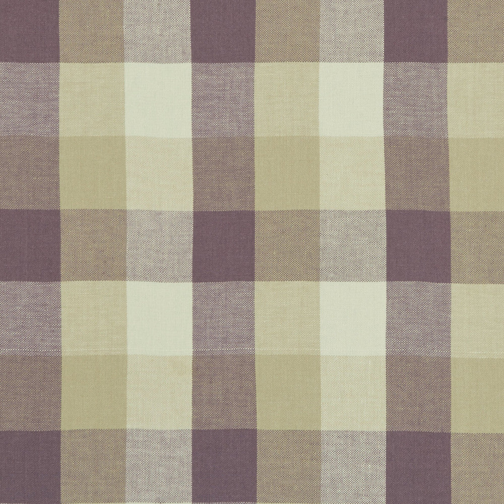 Austin Check Heather by Clarke And Clarke Fabric CLARKE & CLARKE CASTLE GARDEN LINEN - 100% Turkey HEAVY Horizontal: 6.89 and Vertical: 7.68 53 - Fabric Carolina -