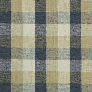 Austin Check Midnight by Clarke And Clarke Fabric