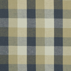 Austin Check Midnight by Clarke And Clarke Fabric