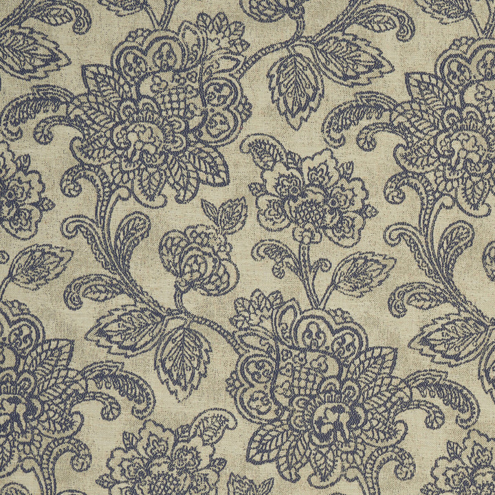 Cranbrook Midnight by Clarke And Clarke Fabric CLARKE & CLARKE CASTLE GARDEN COTTON - 57%;VISCOSE - 36%;LINEN - 7% Turkey MEDIUM Horizontal: 13.78 and Vertical: 23.62 54 - Fabric Carolina -