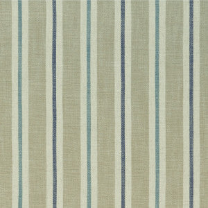 Sackville Stripe Eau De Nil/Linen by Clarke And Clarke Fabric