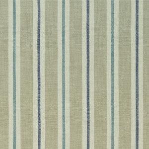 Sackville Stripe Eau De Nil/Linen by Clarke And Clarke Fabric