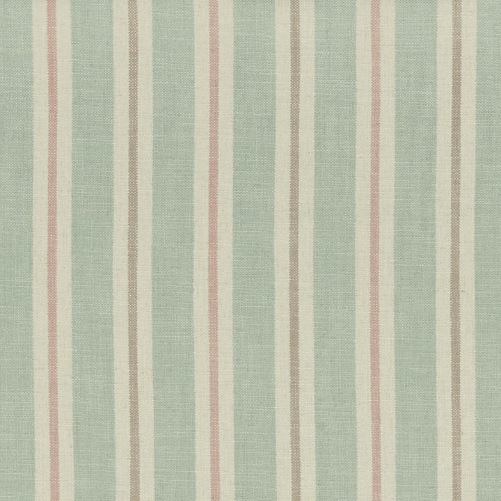 Sackville Stripe Mineral/Blush by Clarke And Clarke Fabric CLARKE & CLARKE CASTLE GARDEN VISCOSE - 80%;LINEN - 20% Turkey HEAVY Horizontal: 4.33 and Vertical: 0 54 - Fabric Carolina -
