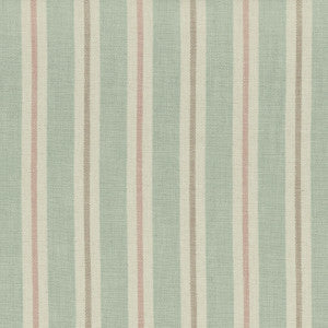 Sackville Stripe Mineral/Blush by Clarke And Clarke Fabric