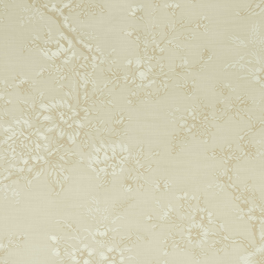 Simone Natural by Clarke And Clarke Designer Fabric CLARKE & CLARKE CASTLE GARDEN VISCOSE - 51%;COTTON - 36%;LINEN - 13% Turkey MEDIUM Horizontal: 27.56 and Vertical: 28.74 54 - Swanky Fabrics -