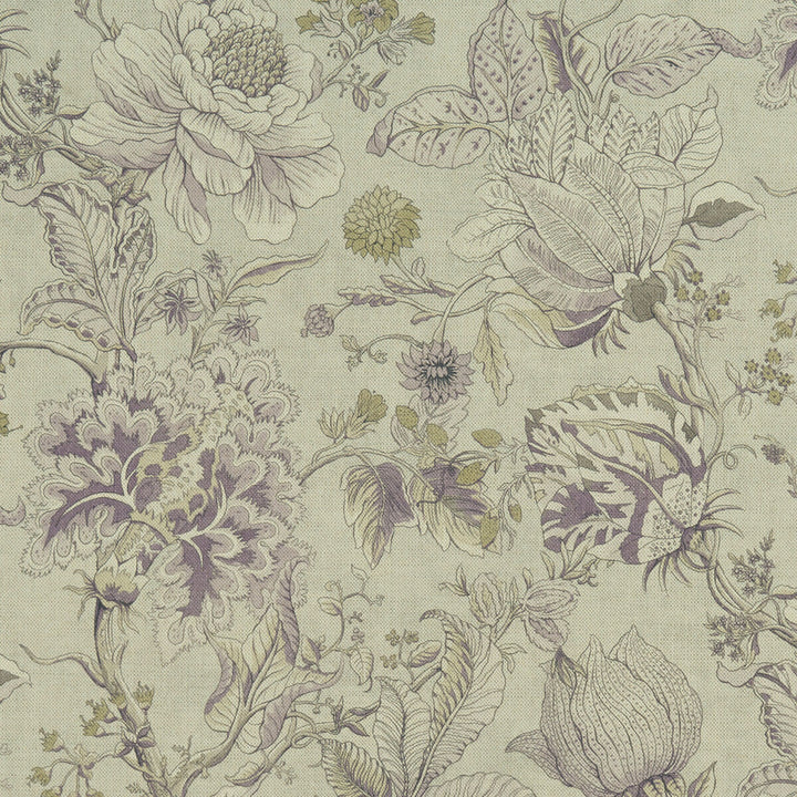 Sissinghurst Heather/Olive by Clarke And Clarke Fabric CLARKE & CLARKE CASTLE GARDEN COTTON - 60%;LINEN - 40% Spain HEAVY Horizontal: 36.02 and Vertical: 23.62 55 - Fabric Carolina -