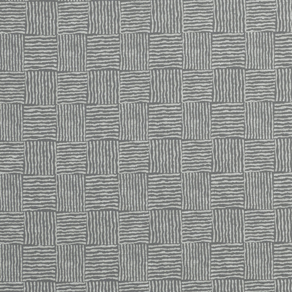 Bloc Pewter by Clarke And Clarke Fabric CLARKE & CLARKE ORGANICS POLYESTER - 72%;COTTON - 28% India - Horizontal: 3.39 and Vertical: 3.58 54 - Fabric Carolina -
