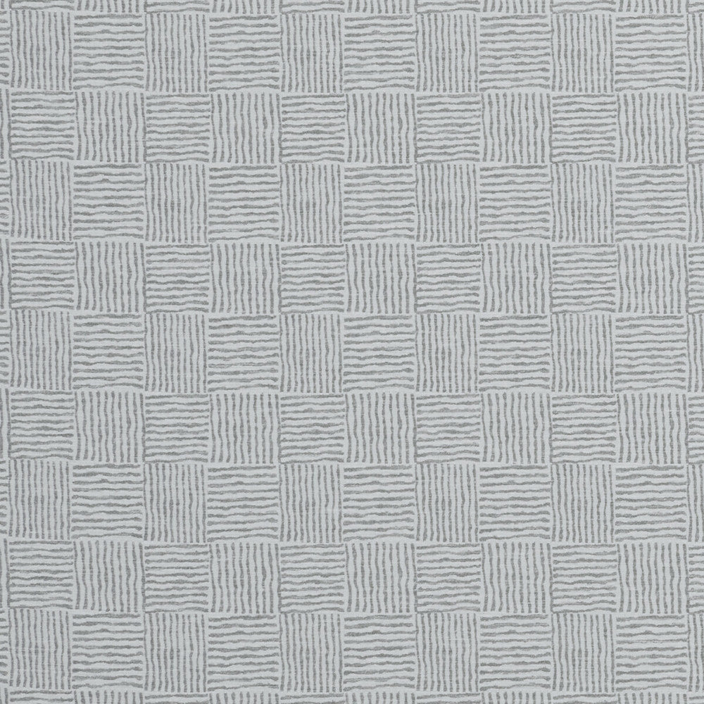 Bloc Silver by Clarke And Clarke Designer Fabric CLARKE & CLARKE ORGANICS POLYESTER - 72%;COTTON - 28% India - Horizontal: 3.39 and Vertical: 3.58 54 - Swanky Fabrics -
