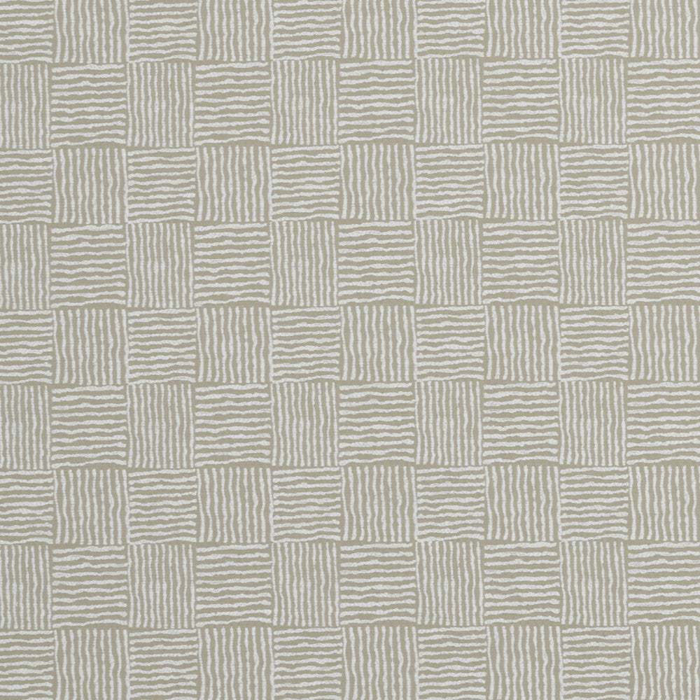Bloc Taupe by Clarke And Clarke Fabric CLARKE & CLARKE ORGANICS POLYESTER - 72%;COTTON - 28% India - Horizontal: 3.39 and Vertical: 3.58 54 - Fabric Carolina -