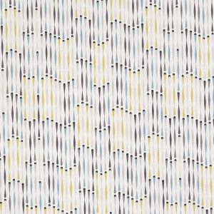 Cassandra Charcoal/Chartreuse by Clarke And Clarke Fabric