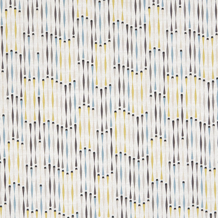 Cassandra Charcoal/Chartreuse by Clarke And Clarke Designer Fabric CLARKE & CLARKE OCTAVIA COTTON - 100% Turkey MEDIUM Horizontal: 13.5 and Vertical: 12.6 54 - Swanky Fabrics -