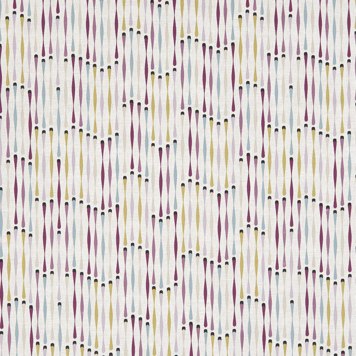 Cassandra Damson by Clarke And Clarke Designer Fabric CLARKE & CLARKE OCTAVIA COTTON - 100% Turkey MEDIUM Horizontal: 13.5 and Vertical: 12.6 54 - Swanky Fabrics -