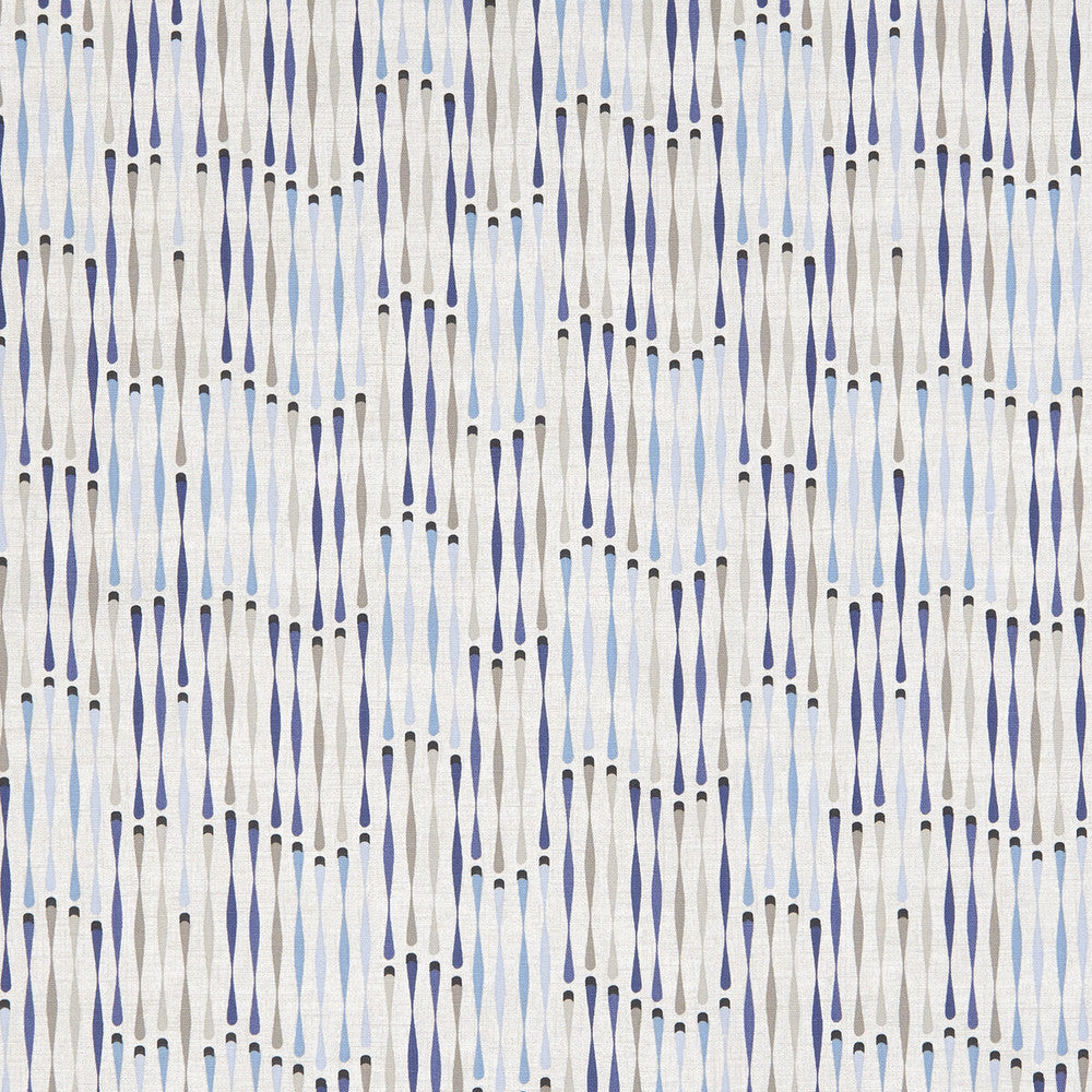 Cassandra Denim by Clarke And Clarke Fabric CLARKE & CLARKE OCTAVIA COTTON - 100% Turkey MEDIUM Horizontal: 13.5 and Vertical: 12.6 54 - Fabric Carolina -