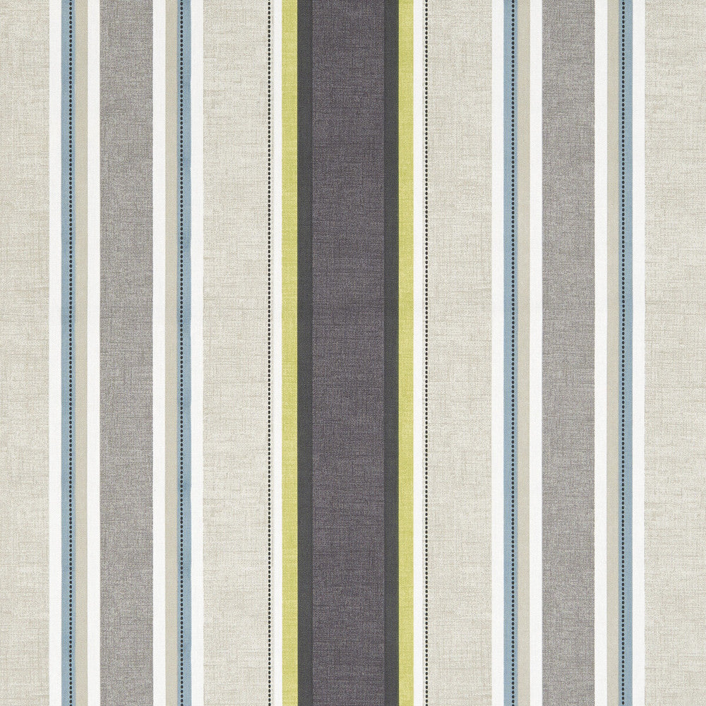 Luella Charcoal/Chartreuse by Clarke And Clarke Fabric CLARKE & CLARKE OCTAVIA COTTON - 100% Turkey MEDIUM Horizontal: 13.5 and Vertical: 0 54 - Fabric Carolina -