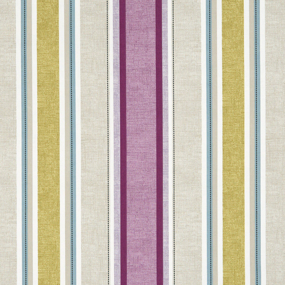 Luella Damson by Clarke And Clarke Fabric CLARKE & CLARKE OCTAVIA COTTON - 100% Turkey MEDIUM Horizontal: 13.5 and Vertical: 0 54 - Fabric Carolina -