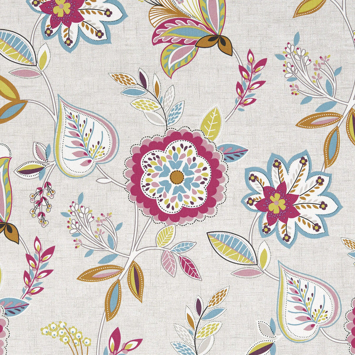 Octavia Summer by Clarke And Clarke Fabric Clarke And Clarke Fabric Octavia SummerFabric CLARKE & CLARKE OCTAVIA COTTON - 100% Turkey </p><p>Repeat: H: 26.97, V: 25.2 54 - Fabric Carolina -