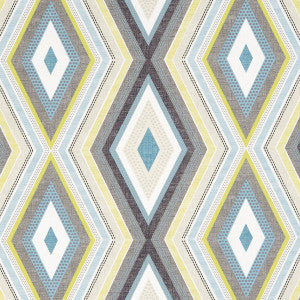 Terrazzo Charcoal/Chartreuse by Clarke And Clarke Fabric