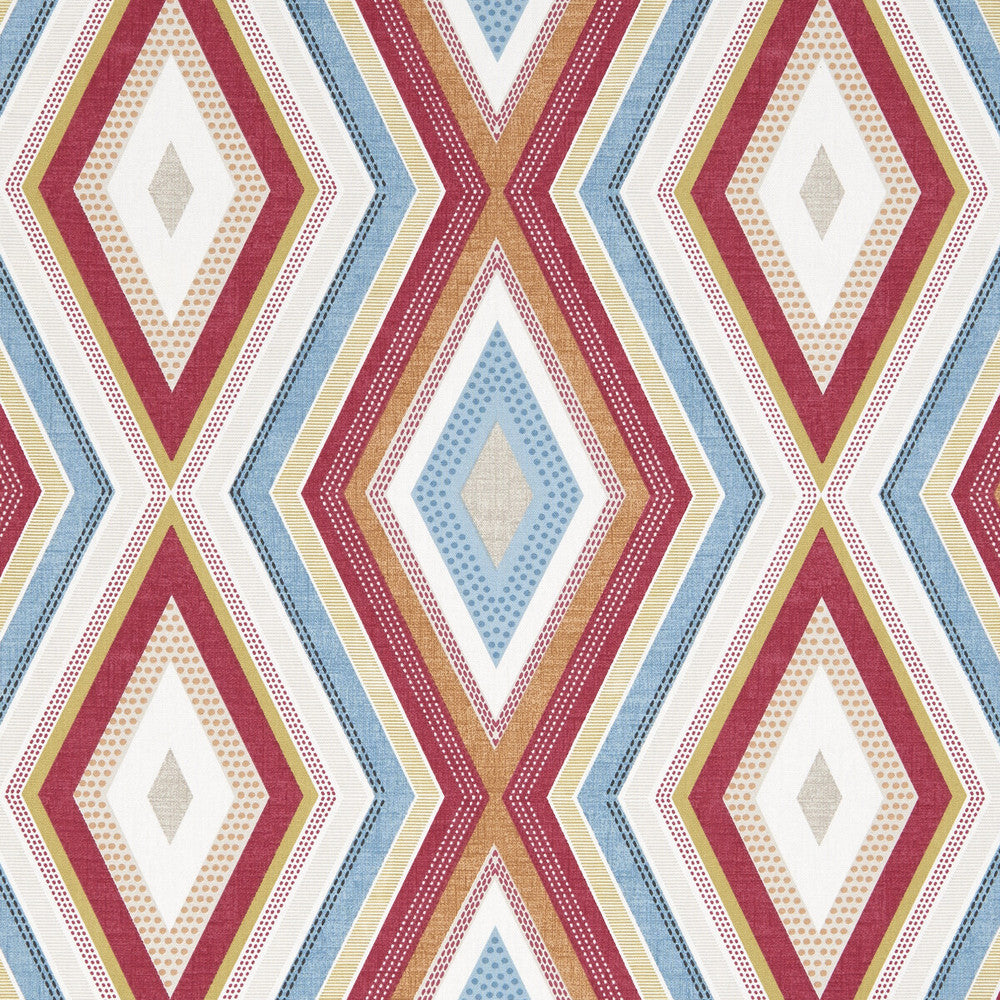 Terrazzo Summer by Clarke And Clarke Fabric CLARKE & CLARKE OCTAVIA COTTON - 100% Turkey MEDIUM Horizontal: 13.5 and Vertical: 12.6 54 - Fabric Carolina -