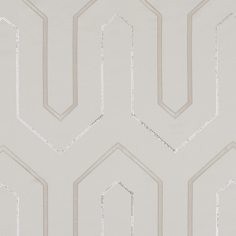 Gatsby Champagne by Clarke And Clarke Designer Fabric CLARKE & CLARKE LUSSO POLYESTER - 100% India Horizontal: 6.42 and Vertical: 9.25 54 - Swanky Fabrics -