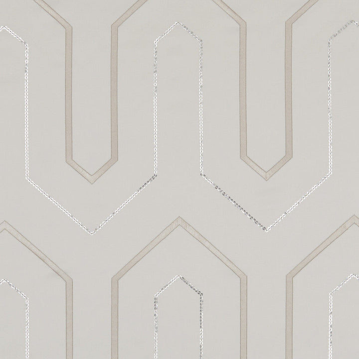 Gatsby Champagne by Clarke And Clarke Designer Fabric CLARKE & CLARKE LUSSO POLYESTER - 100% India Horizontal: 6.42 and Vertical: 9.25 54 - Swanky Fabrics -