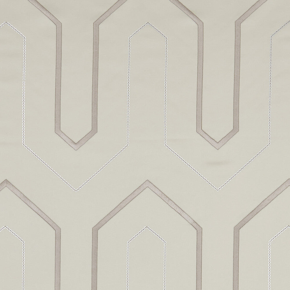 Gatsby Ivory by Clarke And Clarke Fabric CLARKE & CLARKE LUSSO POLYESTER - 100% India - Horizontal: 6.42 and Vertical: 9.25 54 - Fabric Carolina -
