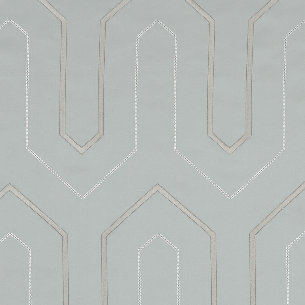 Gatsby Mineral by Clarke And Clarke Fabric CLARKE & CLARKE LUSSO POLYESTER - 100% India Horizontal: 6.42 and Vertical: 9.25 54 - Fabric Carolina -