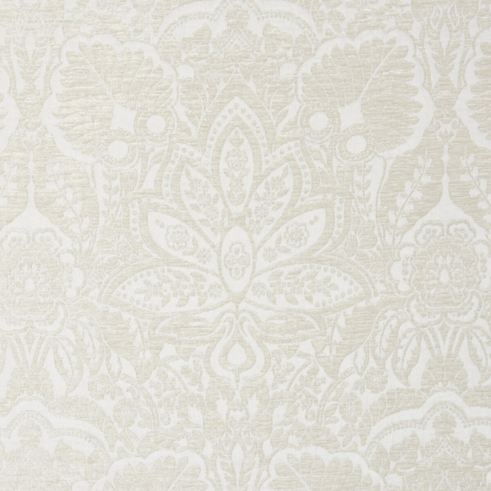 Waldorf Ivory by Clarke And Clarke Fabric CLARKE & CLARKE LUSSO POLYESTER - 100% India HEAVY Horizontal: 13.58 and Vertical: 26.57 54 - Fabric Carolina -