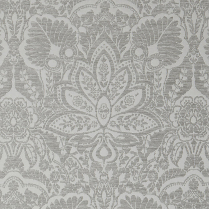 Waldorf Silver by Clarke And Clarke Fabric CLARKE & CLARKE LUSSO POLYESTER - 100% India HEAVY Horizontal: 13.58 and Vertical: 26.57 54 - Fabric Carolina -