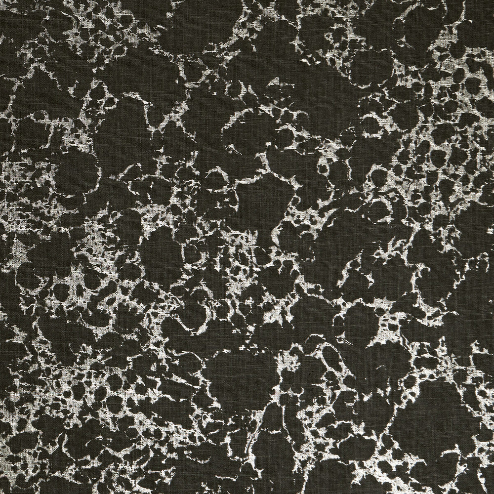 Pietra Charcoal/Gold by Clarke And Clarke Designer Fabric CLARKE & CLARKE BOTANICA VISCOSE - 75%;LINEN - 25% India - Horizontal: 0 and Vertical: 19.88 54 - Swanky Fabrics -
