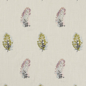 Plumis Multi/Gilver by Clarke And Clarke Fabric