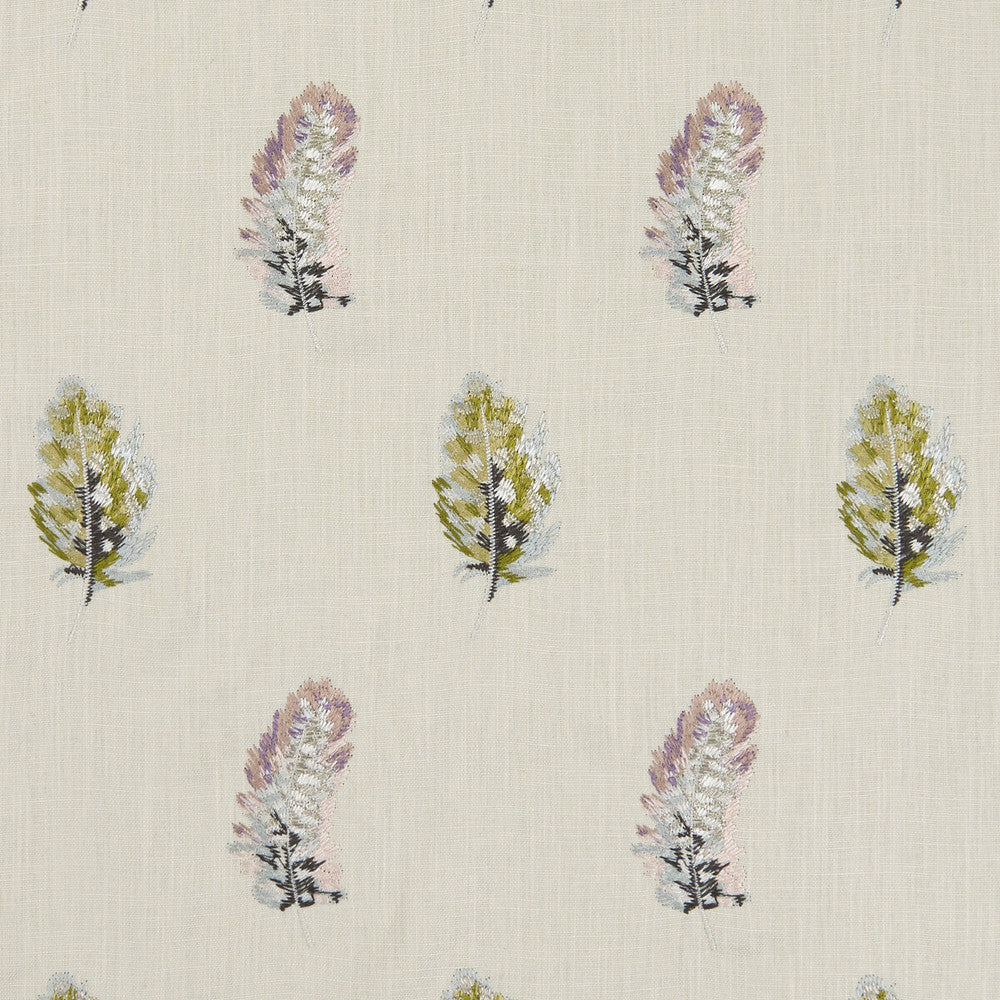 Plumis Multi/Gilver by Clarke And Clarke Fabric CLARKE & CLARKE BOTANICA VISCOSE - 100% India Horizontal: 6.3 and Vertical: 9.06 54 - Fabric Carolina -