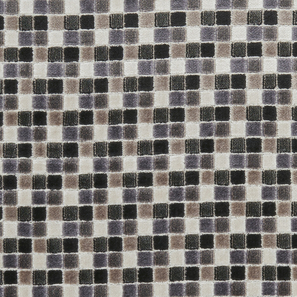 Tribeca Ebony by Clarke And Clarke Designer Fabric CLARKE & CLARKE MANHATTAN VISCOSE - 53%;POLYESTER - 47% India HEAVY Horizontal: 1.77 and Vertical: 3.94 54 - Swanky Fabrics -
