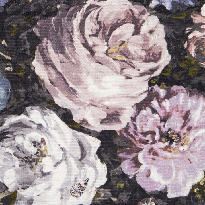 Floretta Blush/Charcoal by Clarke And Clarke Fabric CLARKE & CLARKE BOTANICA VISCOSE - 75%;COTTON - 15%;LINEN - 10% India HEAVY Horizontal: 53.94 and Vertical: 23.82 55 - Fabric Carolina -