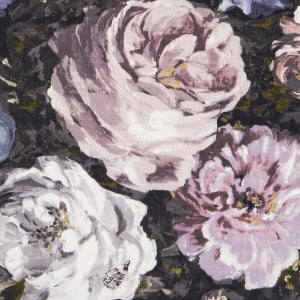 Floretta Blush/Charcoal by Clarke And Clarke Fabric