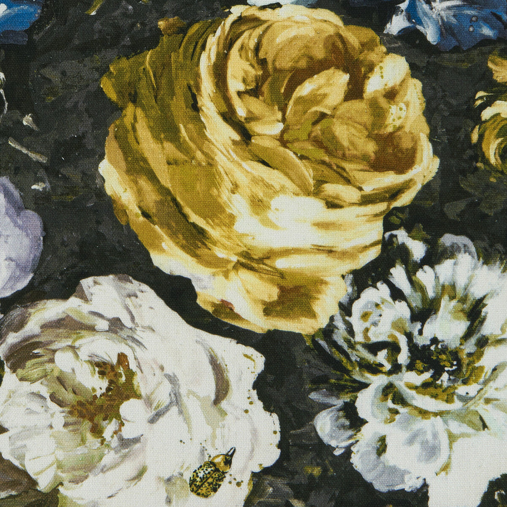 Floretta Mineral/Charcoal by Clarke And Clarke Fabric CLARKE & CLARKE BOTANICA VISCOSE - 75%;COTTON - 15%;LINEN - 10% India HEAVY Horizontal: 53.94 and Vertical: 23.82 55 - Fabric Carolina -