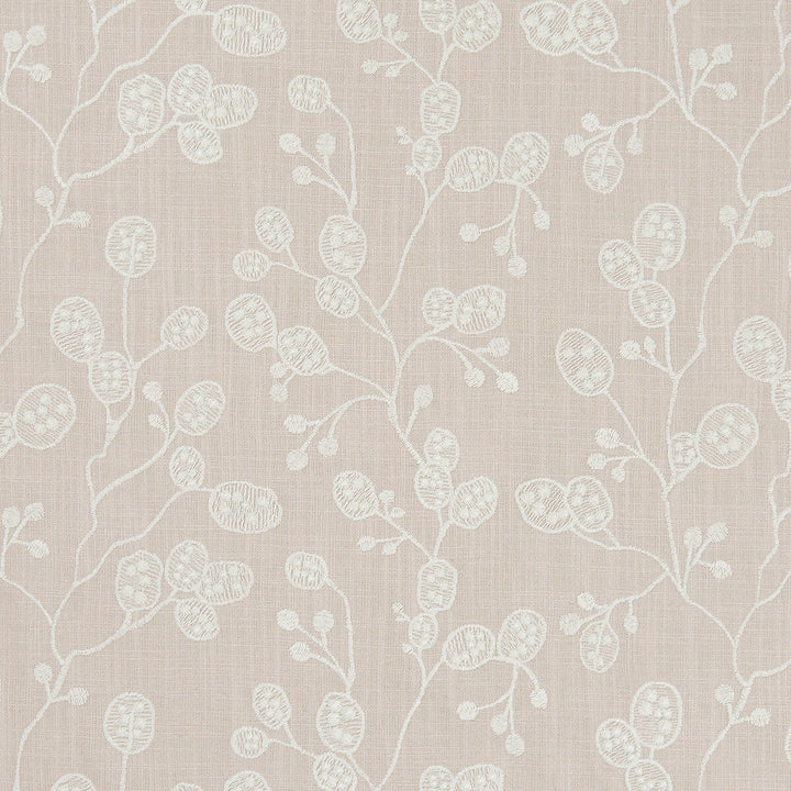 Honesty Blush by Clarke And Clarke Designer Fabric CLARKE & CLARKE BOTANICA VISCOSE - 70%;LINEN - 30% India - Horizontal: 12.99 and Vertical: 9.25 55 - Swanky Fabrics -