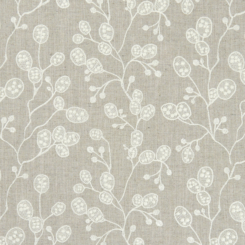 Honesty Linen by Clarke And Clarke Fabric CLARKE & CLARKE BOTANICA VISCOSE - 70%;LINEN - 30% India - Horizontal: 12.99 and Vertical: 9.25 55 - Fabric Carolina -