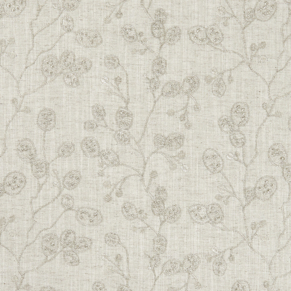 Honesty Natural/Gilver by Clarke And Clarke Fabric CLARKE & CLARKE BOTANICA VISCOSE - 70%;LINEN - 30% India Horizontal: 12.99 and Vertical: 9.25 55 - Fabric Carolina -