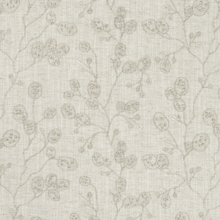 Honesty Natural/Gilver by Clarke And Clarke Designer Fabric CLARKE & CLARKE BOTANICA VISCOSE - 70%;LINEN - 30% India - Horizontal: 12.99 and Vertical: 9.25 55 - Swanky Fabrics -