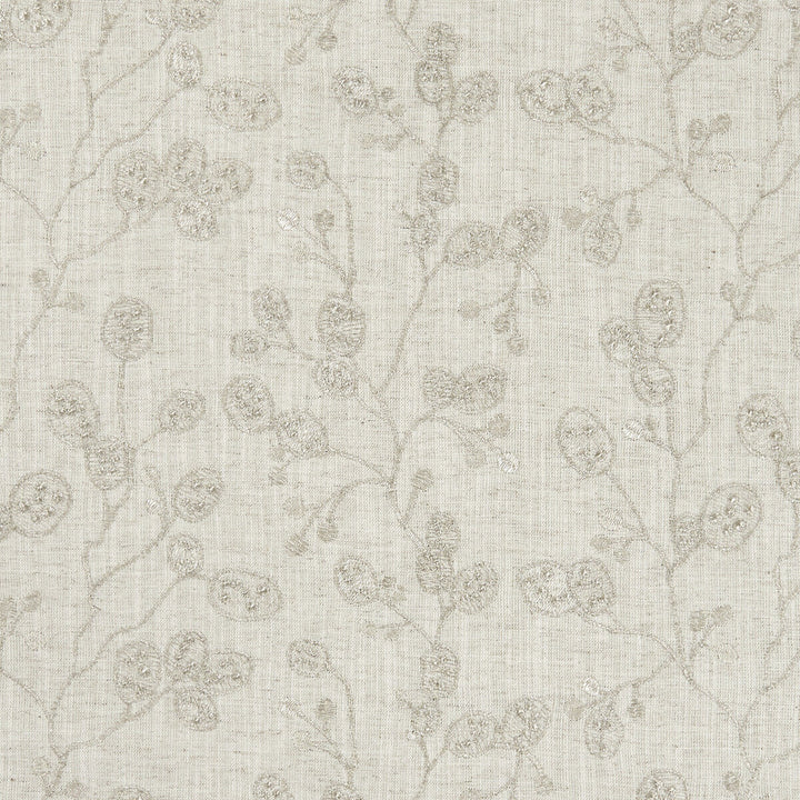Honesty Natural/Gilver by Clarke And Clarke Fabric CLARKE & CLARKE BOTANICA VISCOSE - 70%;LINEN - 30% India Horizontal: 12.99 and Vertical: 9.25 55 - Fabric Carolina -