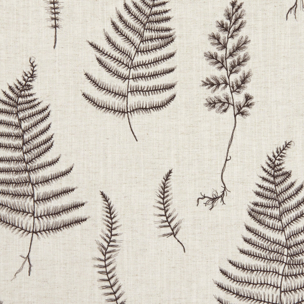 Lorelle Charcoal/Linen by Clarke And Clarke Fabric CLARKE & CLARKE BOTANICA VISCOSE - 70%;LINEN - 30% India Horizontal: 26.38 and Vertical: 18.9 55 - Fabric Carolina -