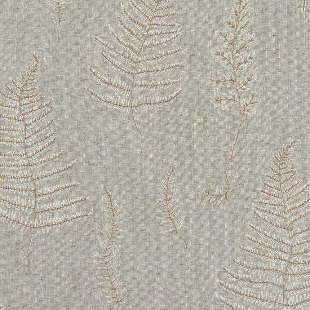 Lorelle Linen/Ivory by Clarke And Clarke Fabric CLARKE & CLARKE BOTANICA VISCOSE - 70%;LINEN - 30% India Horizontal: 26.38 and Vertical: 18.9 55 - Fabric Carolina -