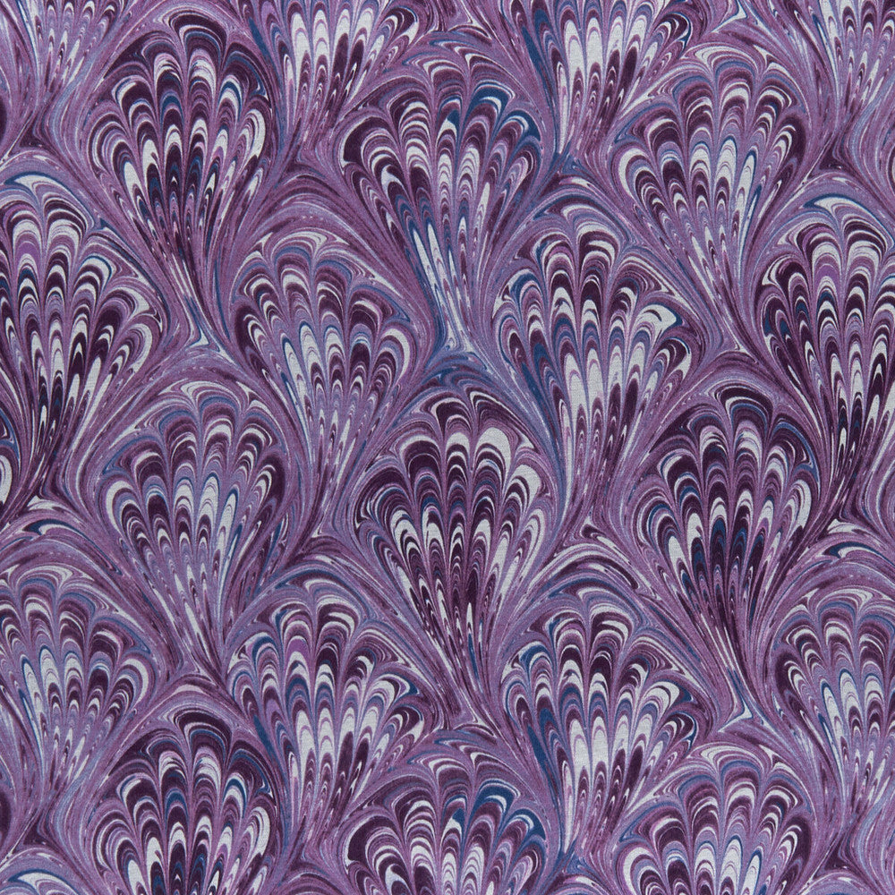 Pavone Amethyst by Clarke And Clarke Fabric CLARKE & CLARKE BOTANICA VISCOSE - 67%;COTTON - 33% India MEDIUM Horizontal: 13.58 and Vertical: 11.81 55 - Fabric Carolina -