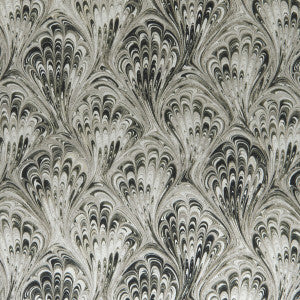 Pavone Charcoal/Natural by Clarke And Clarke Fabric